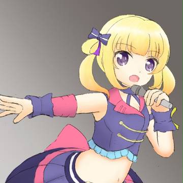 百花落書き