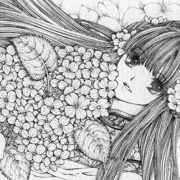 霽ニ咲ク～紫陽花と凌霄花～