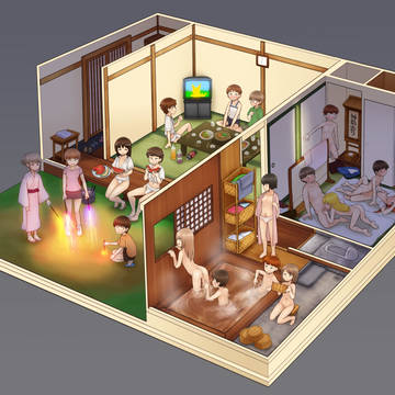 ロリショタファミリー3 「お祭りの夜の日本家屋」