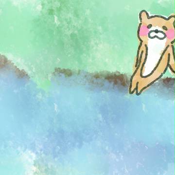 たたずむかわうそ
