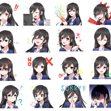 LINEスタンプ - OLハナちゃんのデイリーライフ