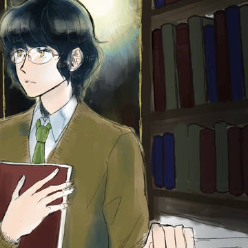 つむぎ in library