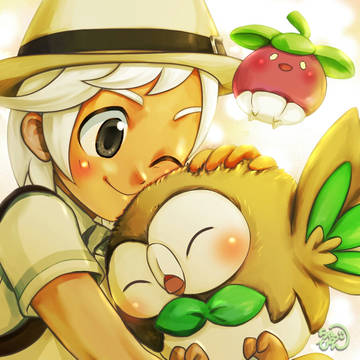 モクローとアマカジ●ポケモン