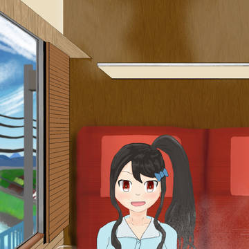 今日、ロマンスカーで。