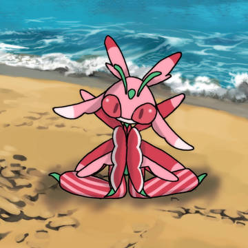 浜辺のラランテス
