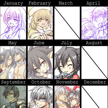 【腐】２０１６年　お絵かき２年目終了記録