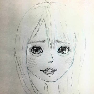 アニメ顔の友人