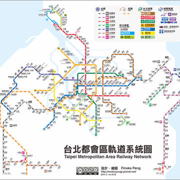 台灣.台北都會區軌道路線圖