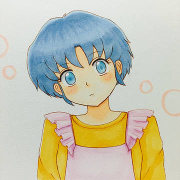 見つめるあかねちゃん