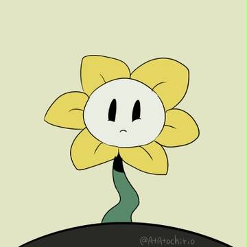 ぷいってするお花
