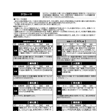【永い後日談のネクロニカ】オリジナルクラス：テラトーマ