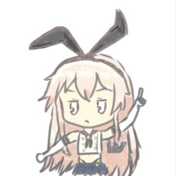 ノリノリな島風描きました。
