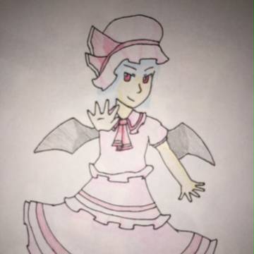 【一日一枚東方イラスト描く】レミリア【１２月１４日】
