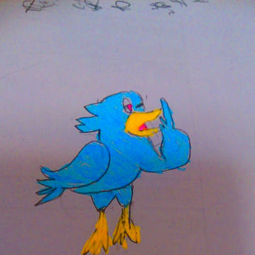 青い鳥描いてみたw