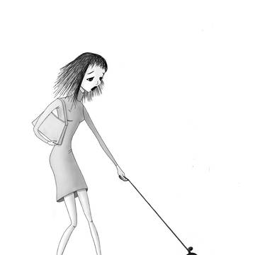Lyli and the dog
