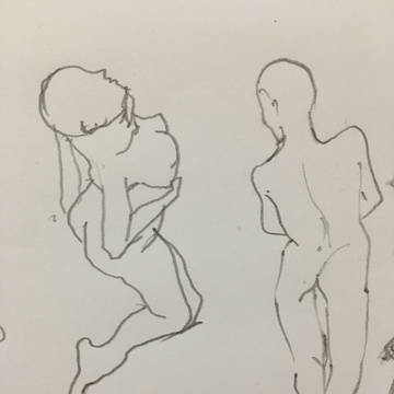 左手描き進捗