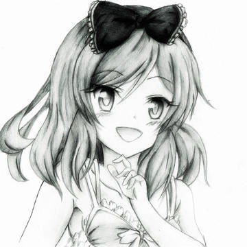 西木野真姫ちゃんを描いてみた。