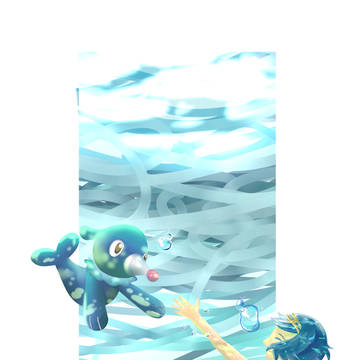 Suiren(Lana)andAshimari(Popplio)