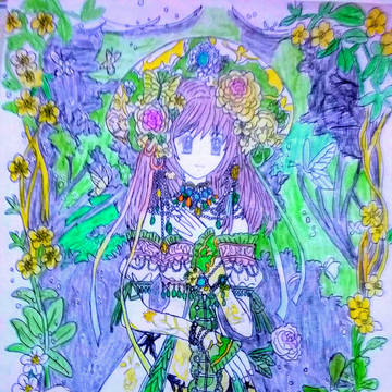 Fairy in Garden
