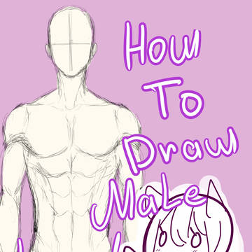 how to draw male body