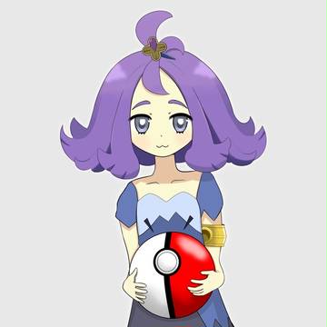 やけに大きいモンスターボールを持ったアセロラちゃん