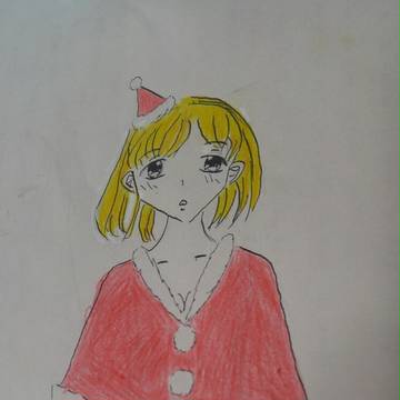 せっかくなのでクリスマスのオリキャラを描きました！