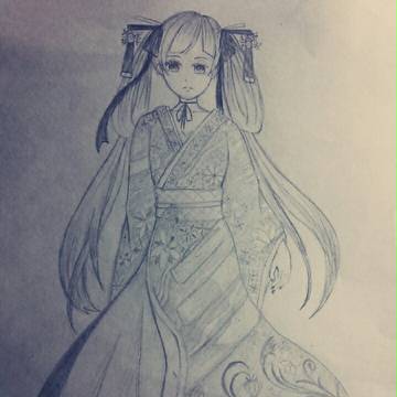 着物の少女