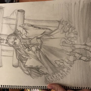 博麗霊夢アナログ絵