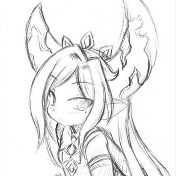 初描きアルルさん
