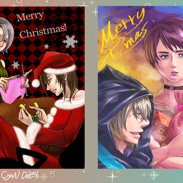 クリスマス線画交換