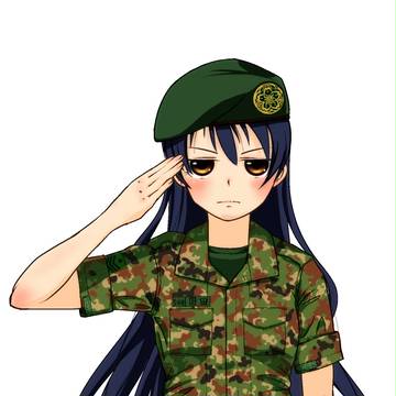 園田海未-陸自コス