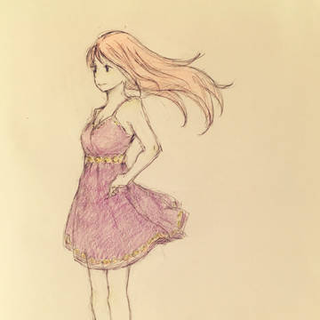風と女の子