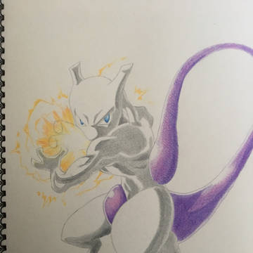ミュウツー描いてみた