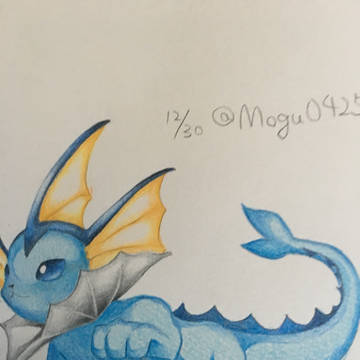 シャワーズ描いてみた
