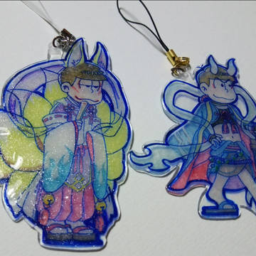 【プラ板】青行燈カラ松と九尾一松