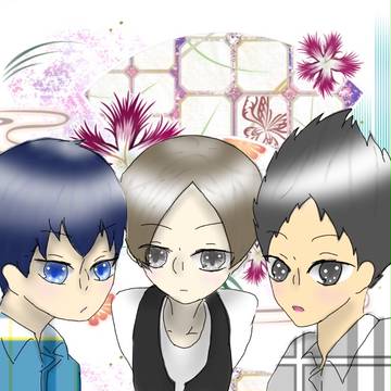 かきくトリオが遊びに行く話挿絵