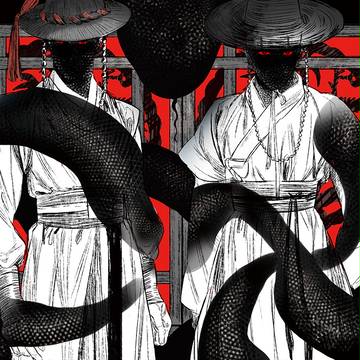 Hanbok and Black snake