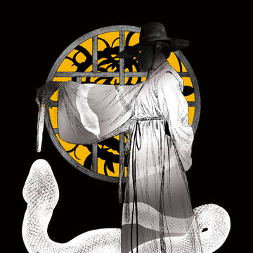 Hanbok and White Snake