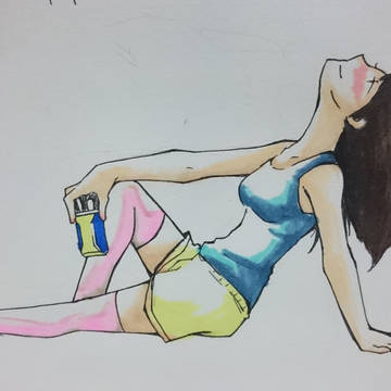 ＯＬ酒を飲む