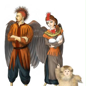 ニワトリ擬人化