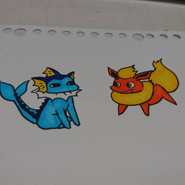 シャワーズとブースター