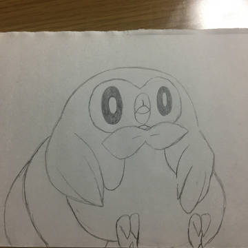 クッションにもたれかかるモクロー