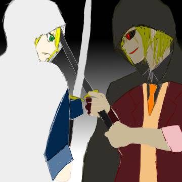 刀剣男士vs闇刀剣男士小説挿絵用イラスト