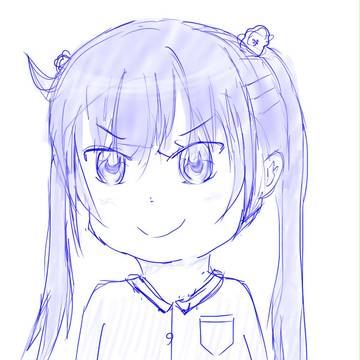 涼風青葉ちゃん ラフ