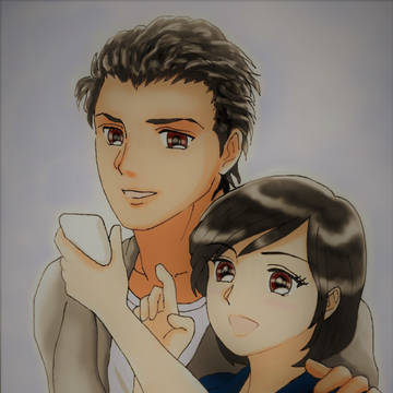 夕陽と敏生