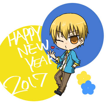 2017 年賀状イラスト