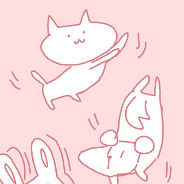 ねこといぬとゆかいなどうぶつたち