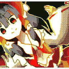 うごメモで霊夢を描いた