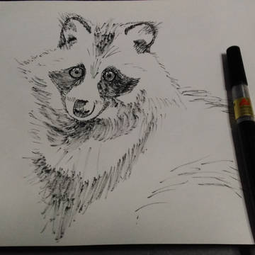筆ペン書き初め
