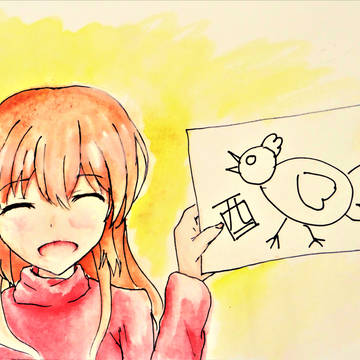 年賀状用に描きましたｗ